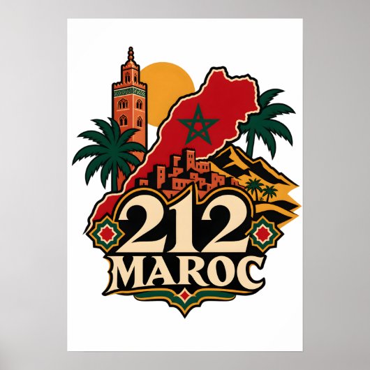 Poster 212 Marokko (Vorne)