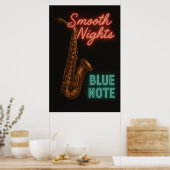 Poster 2 Glatte Nächte bei Blue Note, Vintag (Küche)