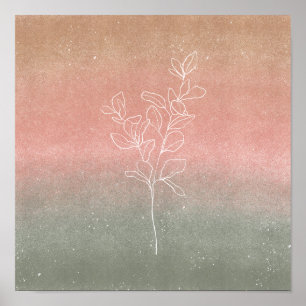 Poster 30,5 x 30,5 cm - Blätter