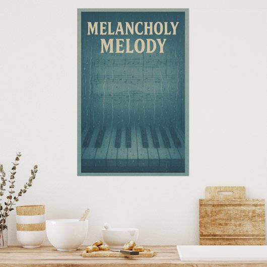 Poster 31, Melancholy Melody, Vintag (Küche)