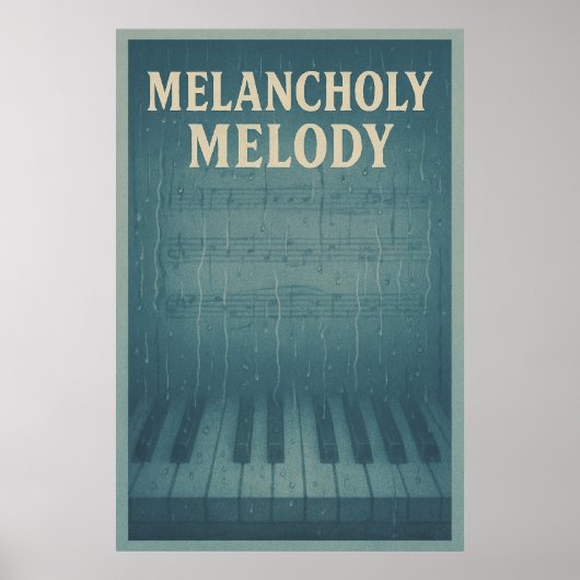 Poster 31, Melancholy Melody, Vintag (Vorne)