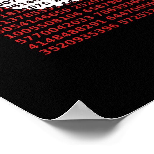 Poster 3500 Pi (Ecke)