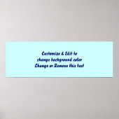 Poster 36" X 12" Leere Bild und Text hinzufügen (Vorne)