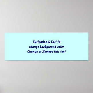Poster 36" X 12" Leere Bild und Text hinzufügen