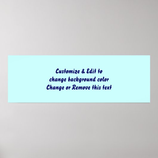 Poster 36" X 12" Leere Bild und Text hinzufügen (Vorne)