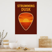 Poster 39, Strumming Dusk, Vintage Kunst (Küche)