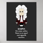 Poster. 3. Gesetz von Karma & Newton (dunkle Hinte Poster (Vorne)