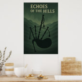 Poster 43, Echoes of the Hills, Vintage Kunst (Küche)