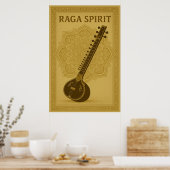 Poster 44, Raga Spirit, Vintage Kunst (Küche)