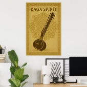 Poster 44, Raga Spirit, Vintage Kunst (Heimbüro)