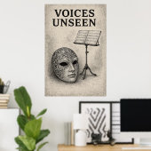 Poster 47, Voices Unseen, Vintag Art (Heimbüro)