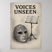 Poster 47, Voices Unseen, Vintag Art (Vorne)