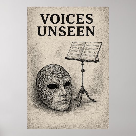 Poster 47, Voices Unseen, Vintag Art (Vorne)