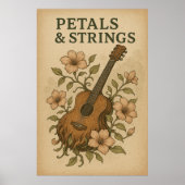 Poster 48, Petals & Strings, Vintage Kunst (Vorne)