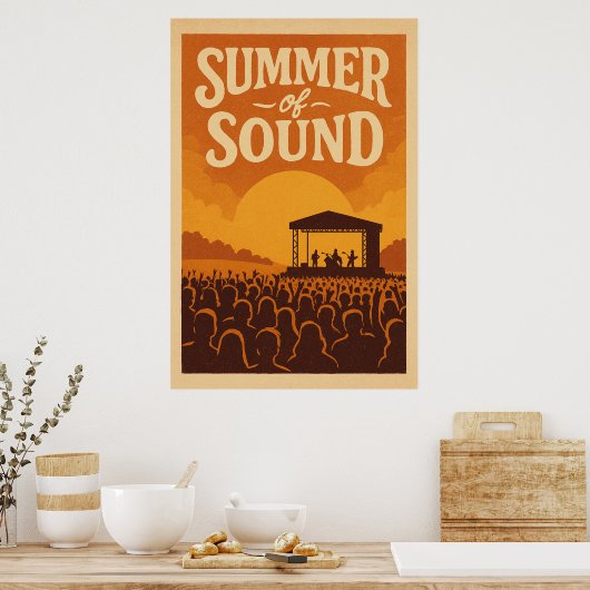 Poster 4, Summer of Sound, Vintag (Küche)