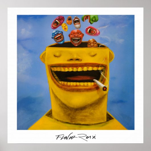 Poster 60,96x60,96cm: Felicidade von Flavio Rossi (Vorne)