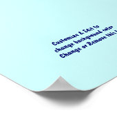 Poster 6" X 4" Leere hinzufügen (Ecke)