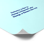 Poster 6" X 6" Leere Bild und Text hinzufügen (Ecke)