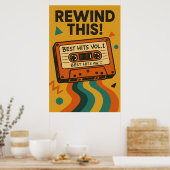 Poster 7, Rewind Dies, Vintag! (Küche)