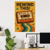 Poster 7, Rewind Dies, Vintag! (Heimbüro)
