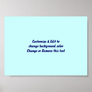 Poster 7" X 5" Blank add your image and text