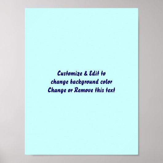 Poster 8.5" X 11" Leere Bild und Text hinzufügen (Vorne)