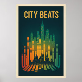 Poster 8, City Beats, Vintag