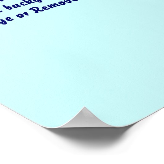 Poster 8" X 12" Leere Bild und Text hinzufügen (Ecke)