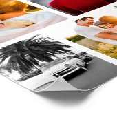 Poster 9 Fotomaterial Vorlage Gerahmt weiß (Ecke)