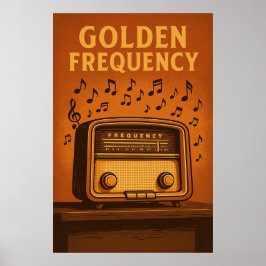 Poster 9, Goldene Häufigkeit, Vintag