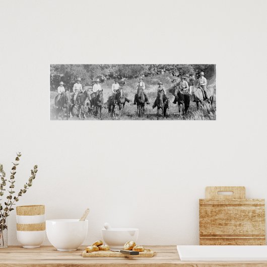 Poster "A Group of Texas Cowboys" (Küche)