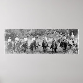 Poster "A Group of Texas Cowboys"