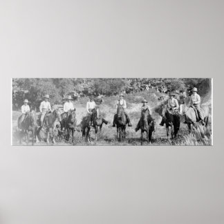 Poster "A Group of Texas Cowboys"