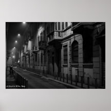 Poster: A Street in Mailand, Italien