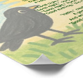 Poster "Abend Song" für Kinderzimmer/Klassenzimmer (Ecke)