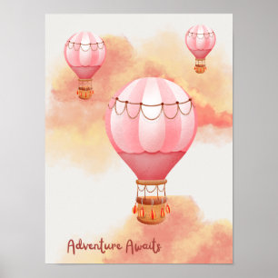 Poster Abenteuer beim Sonnenuntergang