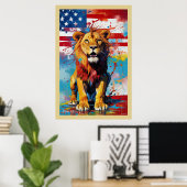 Poster Abs. 2505 Lion (Heimbüro)