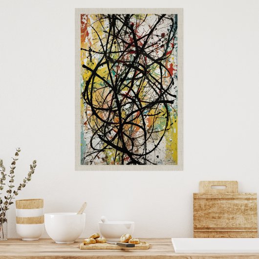 Poster Abs_2508 Spritzer Paint (Küche)