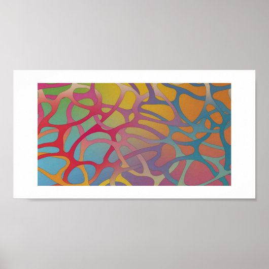 Poster - Abstrakt Art Spaghetti (Vorne)