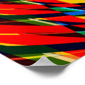 Poster: Abstrakt / Psychedelisch: Radialmuster Poster (Ecke)