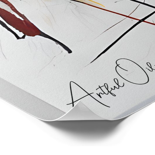 Poster | Abstrakte Kunst | AI-Inhalt (Ecke)