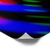 Poster Abstrakte Trippy Psychedelic Farbbild (Ecke)