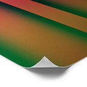 Poster Abstrakte Trippy Strips Quadrate Kreise (Ecke)