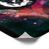 Poster - Abstraktes Pferd mit Inspiration (Ecke)