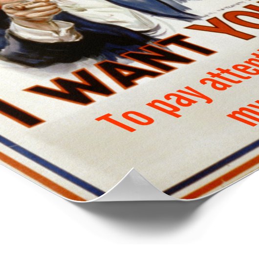 Poster "ACHTUNG in der Klasse" (Ecke)