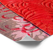 Poster: Adeline in Red Dress Poster (Ecke)