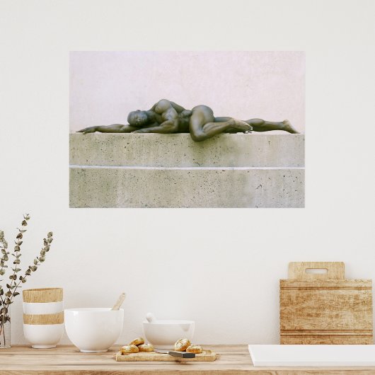 Poster, ADONIS SLEEPS - horizontale dreh Poster (Küche)
