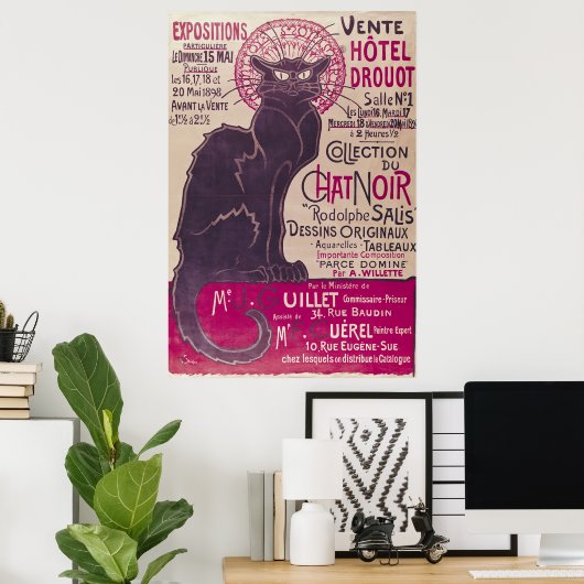 Poster advertising an exhibition (Heimbüro)