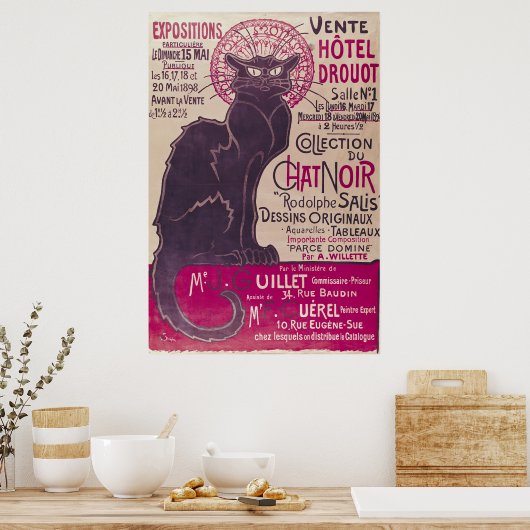 Poster advertising an exhibition (Küche)