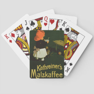 Poster advertising for 'Kathreiner's Malt Coffee' Spielkarten